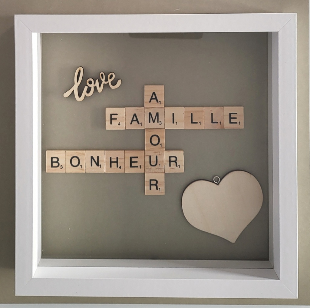 Cadre Scrabble Famille