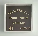 Cadre Lettres XL Félicitation pour votre Mariage