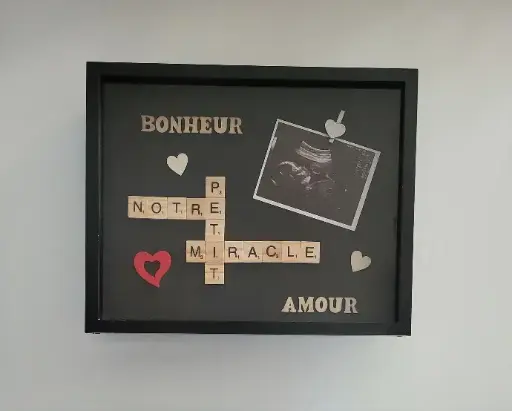 Cadre Scrabble Notre Petit Miracle