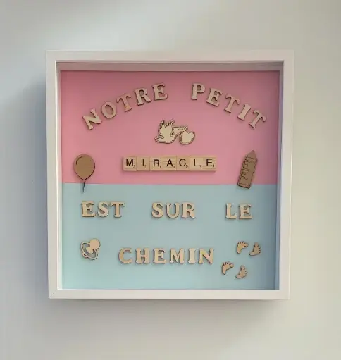 Cadre Scrabble XL Miracle en Chemin